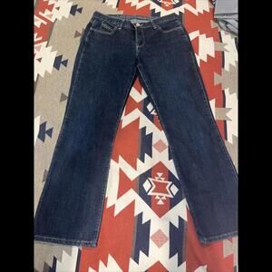 Wrangler Q Baby Jeans Women 9/10 30 Bootcut Denim Elastic Waist